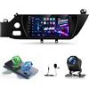 NHOPEEW Autoradio Android per Citroën C4 Picasso 2014-2020 | Con CarPlay e Android Auto wireless, WIFI,GPS,Mirror Link, 32EQ DSP, schermo diviso e telecamera di retromarcia