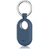 Oumida Custodia per Samsung Galaxy SmartTag 2, Samsung Galaxy SmartTag2, portachiavi tutto il corpo, resistente ai graffi, custodia protettiva in silicone, portatile, anti-perdita SmartTag2, blu navy