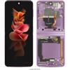 bingyening 6.7 pollici per Samsung Z Flip 3 LCD Frame per Samsung Z Flip3 5G F711 Display LCD Touch Screen Digitizer Assembly (viola con cornice)