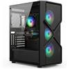 STGSivir PC Gaming Fisso, Core i7-6700, RTX 3060 12G, 32G DDR4 RAM,1T SSD | Computer Gaming per Streaming, Editing Video, Compiti, fino a 4.0 GHz, WiFi 6, BT 5.2, 4K,HDMI,Win11 Pro, Case ARGB,Nero