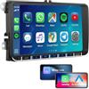 Moobsnry Autoradio per VW Passat B6 Golf 5 6 Polo Caddy Tiguan Touran Seat, Radio Auto 9 HD Touchscreen con Apple CarPlay e Android Auto Wireless, Bluetooth, Mirror Link, FM/AM RDS, Canbus, SWC, USB, Type-C