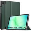 TXWLLIU Custodia per Samsung Galaxy Tab A11/Tab A9 8,7 pollici 2025/2023, verde | Custodia leggera con supporto e retro rigido per tablet Samsung A11/A9, due angoli di visione
