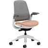 Steelcase Sedia da ufficio ergonomica: Series 1, supporto lombare, Pesca | Consegnata assemblata, ruote universali, materiali premium, fino a 150 kg e 190 cm, comfort della seduta.
