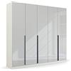Rauch Möbel Modern by Quadra Spin - Armadio con ante girevoli, 5 porte, 3 ripiani, 226 x 210 x 54 cm (L x A x P)