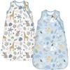 Teechodina Sacco nanna invernale per neonati, 2,5 Tog, in cotone, 2,5 Tog/animale + parco giraffe, 84 cm/12-18 mesi