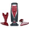 Börner Set iniziale Börner Vital per affettare verdure, rosso/nero, con funzione condimento, comprensivo di mandolina, supporto per frutta, accessorio per condimenti, 2 inserti per lame e contenitore con coperchio