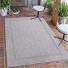 Carpetsale24 Tappeto Interno Esterno Tessitura Piatta Look Sisal con Bordo Impermeabile per Cucina Terrazza Soggiorno, Dimensioni: 200x290 cm