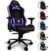 Sonstige KLIM Esports Gaming Chair Purple con supporto lombare e per il collo - Sedia per PC regolabile ed ergonomica realizzata con materiali di prima qualità - Purple
