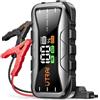 StarTech Avviatore di emergenza per auto - Power bank - 6000 A - 27.000 mAh - 12 V - Adatto per motori a benzina e diesel - Batteria agli ioni di litio - Illuminazione di emergenza SOS