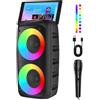 StarTech Altoparlante karaoke Bluetooth senza fili - Altoparlante portatile - Microfono integrato - Batteria ricaricabile - Audio stereo 2.0 - Ingresso AUX - Riproduzione MP3