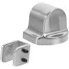 SHINEOFI Fermo Porta Effetto Anti-collisione e Forte Aspirazione Accessorio Moderno con Magnete in Lega di Alluminio per Porte in Vetro da 3-15mm per Bagno e Camera da Letto