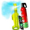 notlok Safety Work Mini Estintore Casa 750ml per incendi elettrici + A F | + Supporto da Parete, Spray Estintore Elettrico Portatile, Batterie Litio + Auto Elettrica, Estintore per Casa e Auto