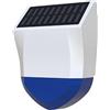 Haozee Allarme solare per esterni, alimentato a energia solare e ricarica tramite USB, Tuya Zigbee Hub richiesto, supporta Home Assistant Zigbee2mqt, IPX5 impermeabile