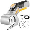 DEKOPRO 3.7V Taglierina Elettrica Forbici Multifunzione Taglierino Cesoie Grigio