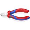 KNIPEX Tronchese laterale per elettromeccanica cromata con, 76 05 125 | manici comfort 125 mm