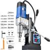 ZELCAN Trapano Magnetico 1550W con Set di 11 Punte, Carotatrice Magnetica Professionale 13000N, Ø 50mm, 580 rpm con Velocità Variabile e Funzione Reversibile, Trapano a Colonna Portatile per Metallo