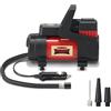 Dragon Winch Compressore aria Portatile LED 12V | 10,3 BAR/ 150 PSI con una capacità di 35 l/min + manometro digitale integrato, presa accendisigari, borsa per il trasporto, 3x punte intercambiabili