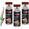 Generico SET 3 BOMBOLETTE DI RESINA IMPREGNANTE SPRAY PROTETTIVO PER LEGNO TEAK 400ml MADE IN ITALY