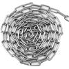 NAMYEUT Catena in Acciaio Inox 304, 4 mm x 3 m, Maglia Corta Saldata, per fai da te, Giardino, Cani e Biancheria, 1 Pezzo