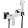 FQYEP Doccetta Per Wc Bidet Doccetta Doccino Per Bidet Acqua Calda E Fredda Miscelatore Bidet Tutto In Rame piazza cromo