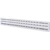 TECNOSYSTEMI Diffusore Lineare con serranda a 3 Feritoie in Alluminio (800 mm Larghezza, Verniciato Bianco)