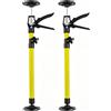 HechoVinen Supporto di Montaggio, 2 Pezzi Sostegno a Soffitto, Regolabile 50-115 cm | Puntello Telescopico, Puntello da Costruzione, Carico Fino a 30 KG, Tenditore per porta e supporto per cantieri, Giallo