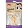 TRIXIE Orecchie di coniglio con pelo per cani - Monoproteico - 100 g | Snack monoproteico naturale essiccato con delicatezza e senza cereali - Ricco di proteine e povero di grassi