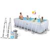 Intex 4m x 2m x 1m Chevron Prism Rectangular Pool Set, Set-up Size: 4.00m x 2.00m x 1.00m (26780NP)