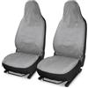 Auto Accessori Lupex Coprisedili Compatibili per 107 2005 al 2014 | Coppia Anteriore, Grigio Chiaro, Made In Italy, Copri poggiatesta anteriori integrato, Policotone