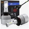 Astur Group - Lampadina H7 LED per auto Canbus 18000LM - Luce bianca 6500K - IP68 Impermeabile - Fascio luminoso a 360° - Lampadine LED H7 6500K, bianco brillante, standard, alluminio, con adattatore