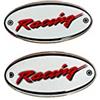 4R Quattroerre.it Quattroerre 14015 Sticker Adesivo 3D Ovale Racing Coppia