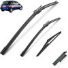 Autopixl Spazzola tergicristallo compatibile con Mercedes Benz Classe B W245 2005-2011 B Klasse Sport Parabrezza anteriore posteriore Parabrezza B200 B180 B160 B170 2006 (Color : Front Rear, Size : LHD)