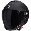CRUIZER Casco moto Integrale Jet Nero Opaco doppia visiera Mentoniera removibile