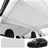 SONRUIJIE Parasole per tetto in vetro per Tesla Model Y 2021-2024 (confezione da 2 pezzi): parasole pieghevole con isolamento termico e protezione UV (Grigio)