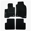 EMPOTEC Tappetini Auto in Moquette per Fiat Panda dal 2012, Set 4 Pezzi, Logo Ricamato, con Pin di Fissaggio Codice Equivalente Originale 71807946 Alta Qualità MADE IN ITALY