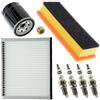 BESTPRICE ATP BESTPRICE Set di filtri di ispezione con 1x filtro aria, 1x filtro abitacolo, 1x tappo di scarico olio, 4x candele Super Plus YR7DC Compatibile con FORD KA (RU8), LANCIA YPSILON (843_)
