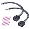 HISports 2 pezzi fanali posteriori per auto, 30 cm, 1J0973733, compatibile con Au-di TT A3 MK2, 6 pin Rear Light Wiring Harness con 6 tubi da 0,50 mm²-1,50 mm²