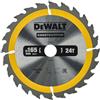 DEWALT Dt1934-Qz Lama Circolare Per Seghe Portatili Edilizia, 165 X 20 Mm, 24 Denti