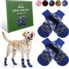 EXPAWLORER Calzini per cani per evitare di leccare le zampe, scarpe per animali domestici per pavimentazione calda, stivaletti antiscivolo per pavimenti in legno, stivali e protezioni per zampe per