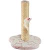 Generico Tira Graffi Albero, Tappetino Corda Pallina Mouse Topo, Gatti Adulti Cuccioli Piccoli, Calmante Unghie Gatto Accessori, Gioco Casa TiraGraffi Graffiatoio Altezza 27 Cm (ROSA)