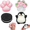 Henjunu 4 pezzi Taba Squishy Animali Squishy Zampa Squishy, Fufu Squishy, Zampe di Gatto Taba Squishy Fidget Toys, Squishy Zampe di Gatto Squishy, Squeeze Toys per ridurre l'ansia