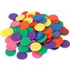 FSSTUD 100 pezzi da 25 mm piccoli contatori di apprendimento matematica conteggio gettoni dischi in plastica vuota fiches gioco chip marcatori matematica forniture in classe per bambini adulti