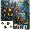 TISHIRON Whimsical Cottage Puzzles 1000 pezzi Magical Forest Jigsaw Puzzle di decompressione per adulti, decorazione della casa, puzzle impegnativi, 70 cm x 50 cm
