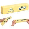 Fukaisu Spremere Burro Bastone Giocattolo Squishy Cibo Fidget (Giallo) | PU Materiale Squishy Burro Salato Spremere Fidget Giocattolo Lento Aumento & Realistico per Adulti Ufficio Casa Viaggio