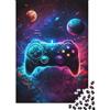 ZRHSADO Gaming Controller Space 1000 Componenti Carta Spessa Puzzle Familiare Livello Di Difficoltà Equilibrato Attività Di Aggregazione Familiare Divertente 70x50cm/1000pcs