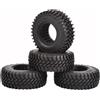 KINGCOO Pneumatici RC per auto, 4 pezzi RC Crawler in gomma da 1,9 pollici, per 1:10 RC Rock Crawler Parti per Axial SCX10 D90 TF2 TRX4 Tamiya Gen8 (A-100 MM)