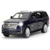 BGHSCA 1:32 scala auto modello compatibile per collezionisti Escalade SUV Diecast Toy Vehicle, lega di zinco Pull Back Auto giocattolo con suono e luce per adulti ragazzi ragazze 3 4 5 6 7 8 (blu)