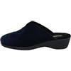 Valleverde Pantofole Donna 26154 Bordeaux Zeppa in Gomma