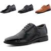 Hitmars Scarpe Oxford Uomo Derby Dress Shoes Scarpe Stringate Francesine Basse Brogue Scarpe Pelle Formale Lavoro Verniciata Sposa Nero Marrone EU 39-47