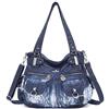 Angel Kiss Angelkiss 5739/1 - Borsa a mano in pelle, a tracolla, ampia capacità, con 8 piccole tasche, per ragazze e donne